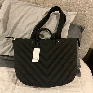 Clare V Black Puffer Le Zip Sac